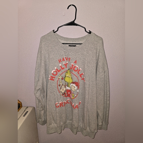 Torrid Gray Grinch Holiday Sweater - Picture 1 of 2
